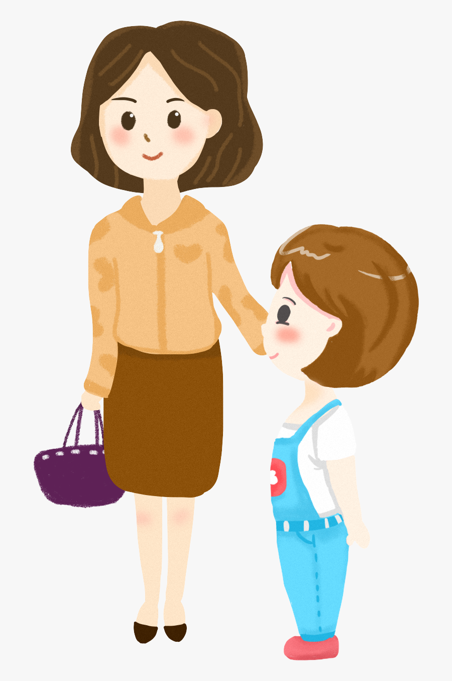 Transparent Mom Clip Art - Cartoon, Transparent Clipart