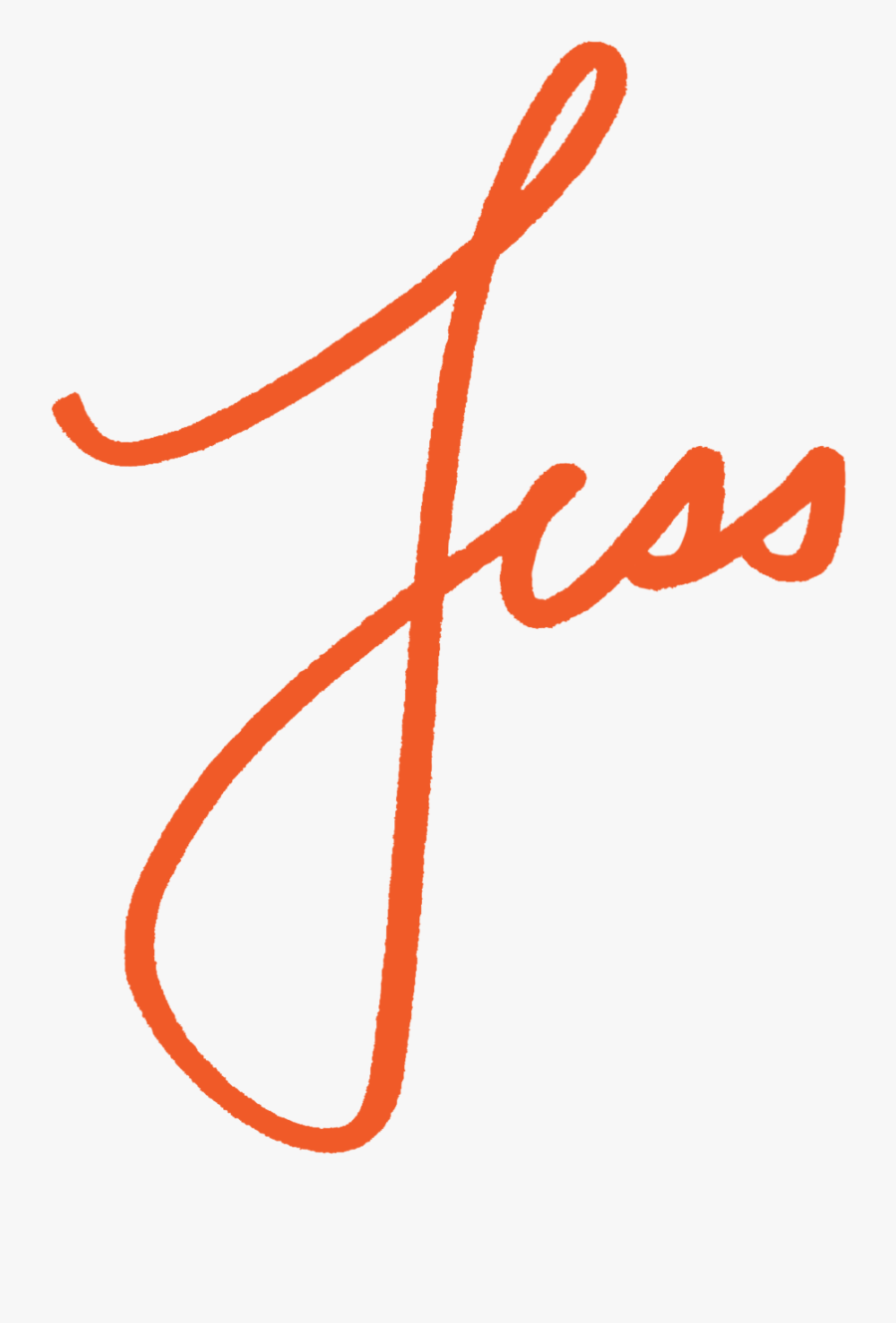 Jess - Calligraphy, Transparent Clipart