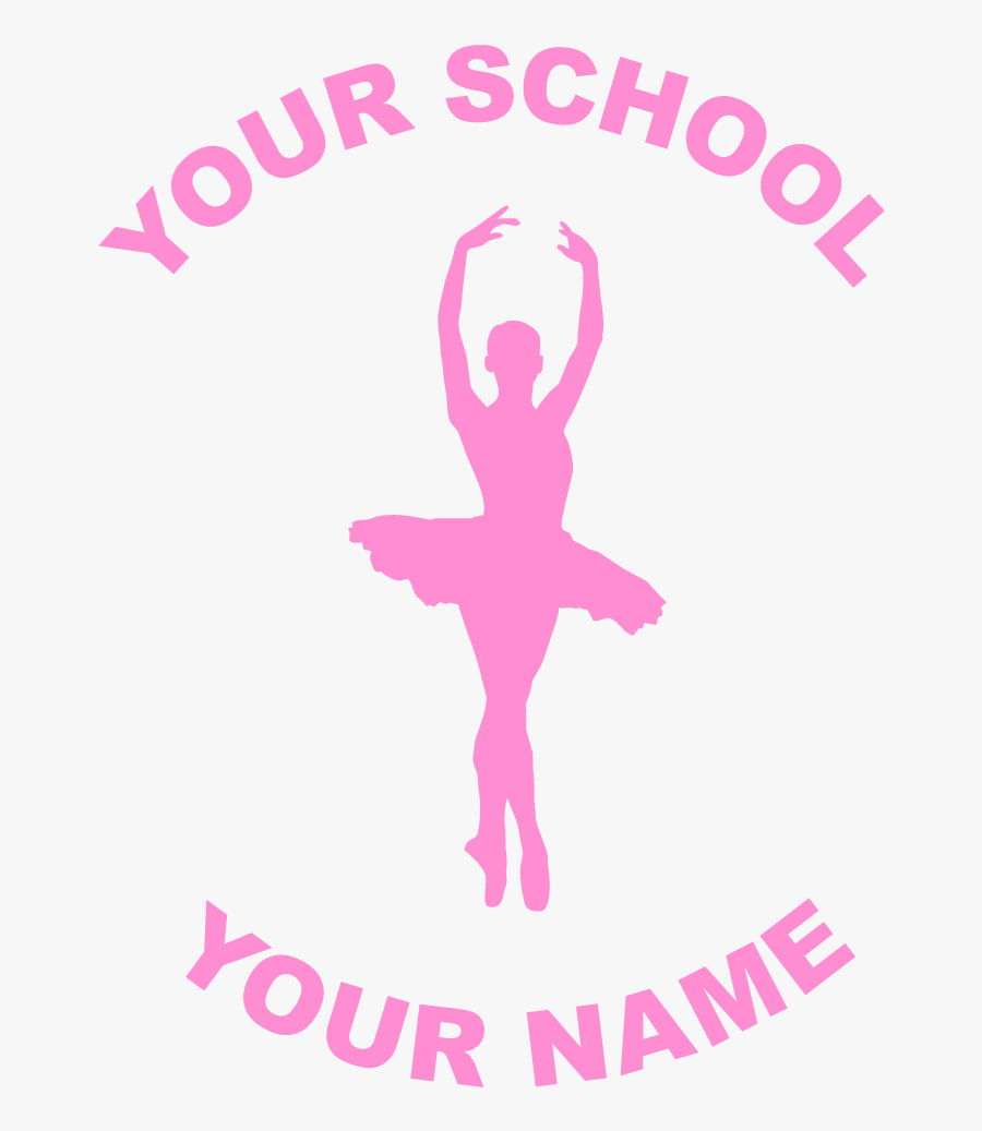 Customize Any Dance Fundraiser Sticker - Ballet Dancer, Transparent Clipart
