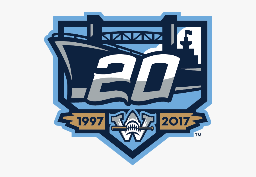 20thanniv - Wilmington Sharks Logo, Transparent Clipart