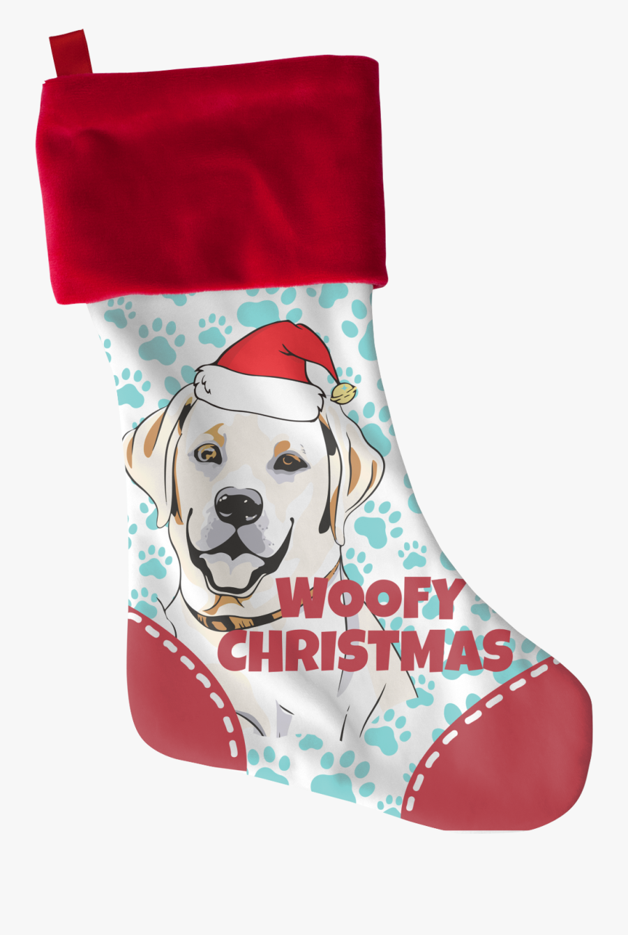 Clip Art Woofy Xmas Stocking Mommyfanatic - Dog, Transparent Clipart