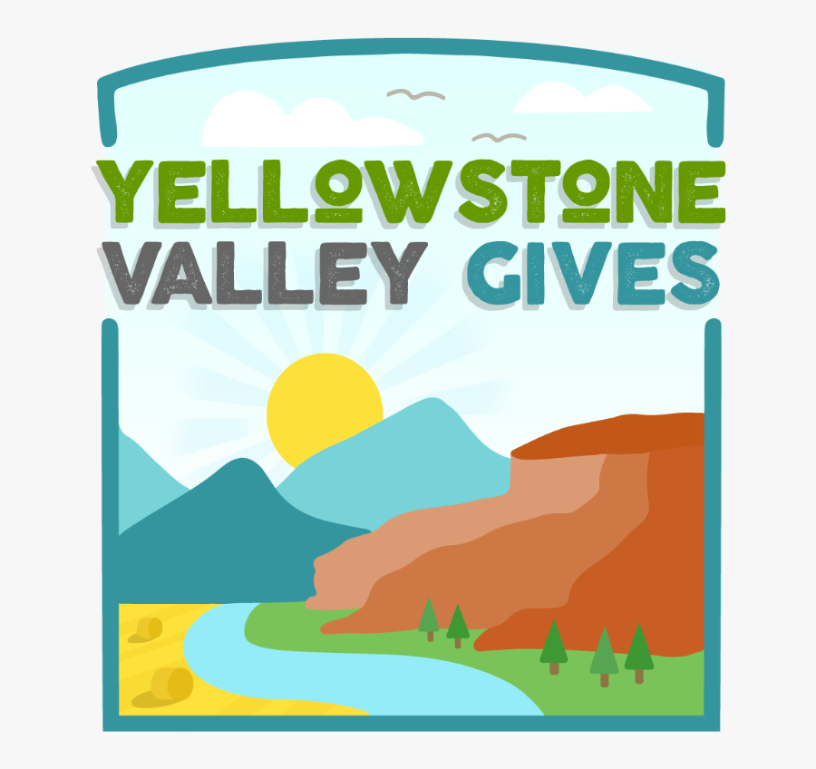 Yellowstone Valley Gives Logo, Transparent Clipart