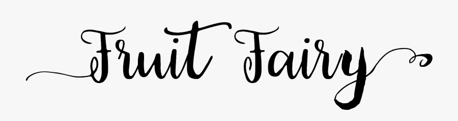 Fruit Fairy - Calligraphy, Transparent Clipart