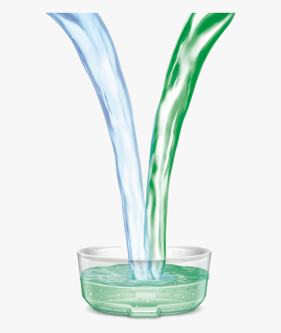 Solutions Being Poured Into Cup - Pouring Two Liquids Together, Transparent Clipart