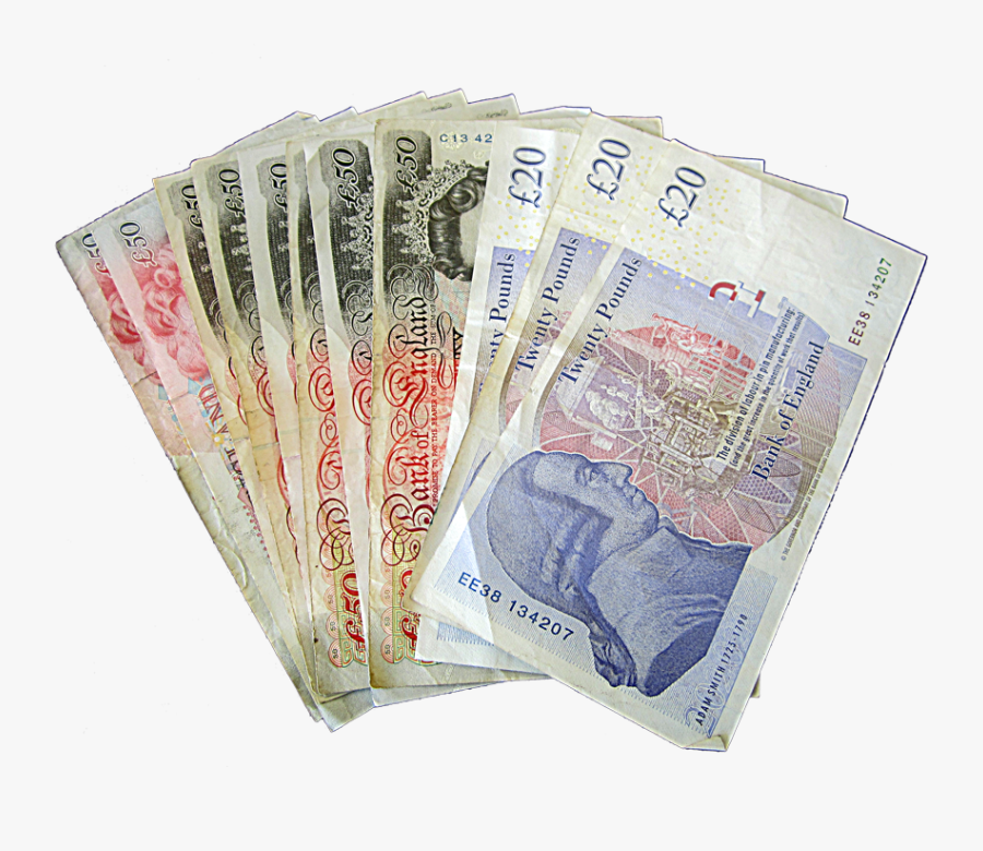 Note Clipart Pound - British Money Png, Transparent Clipart