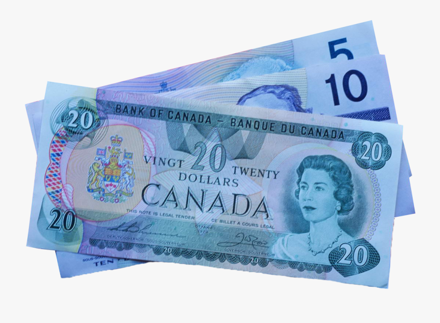 5, 10, And 20 Canadian Dollar Notes Png Image, Transparent Clipart