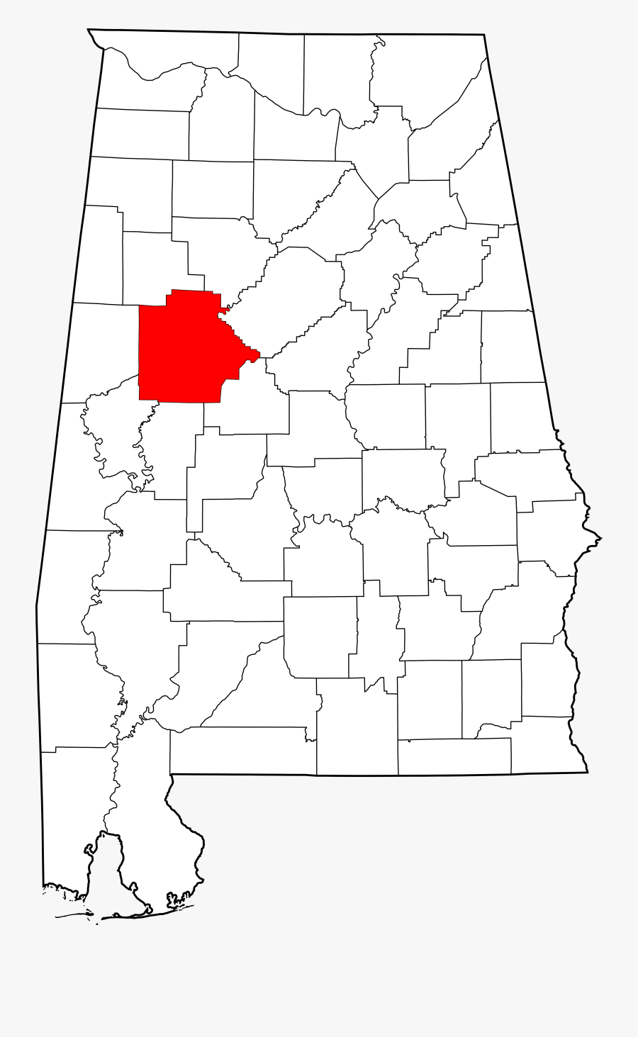 Map Of Alabama, Transparent Clipart