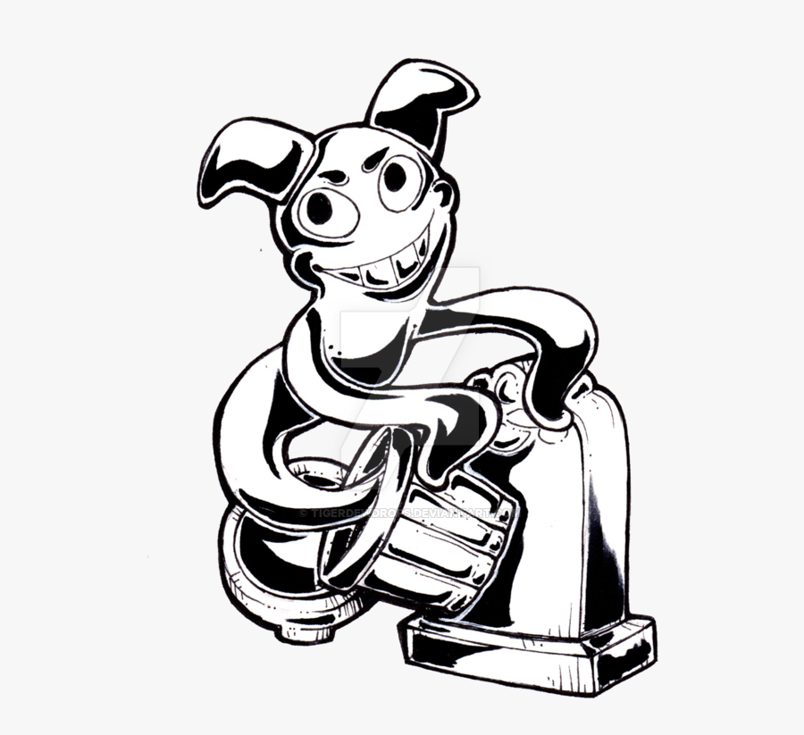 Trashcan Drawing Black And White - Cartoon, Transparent Clipart