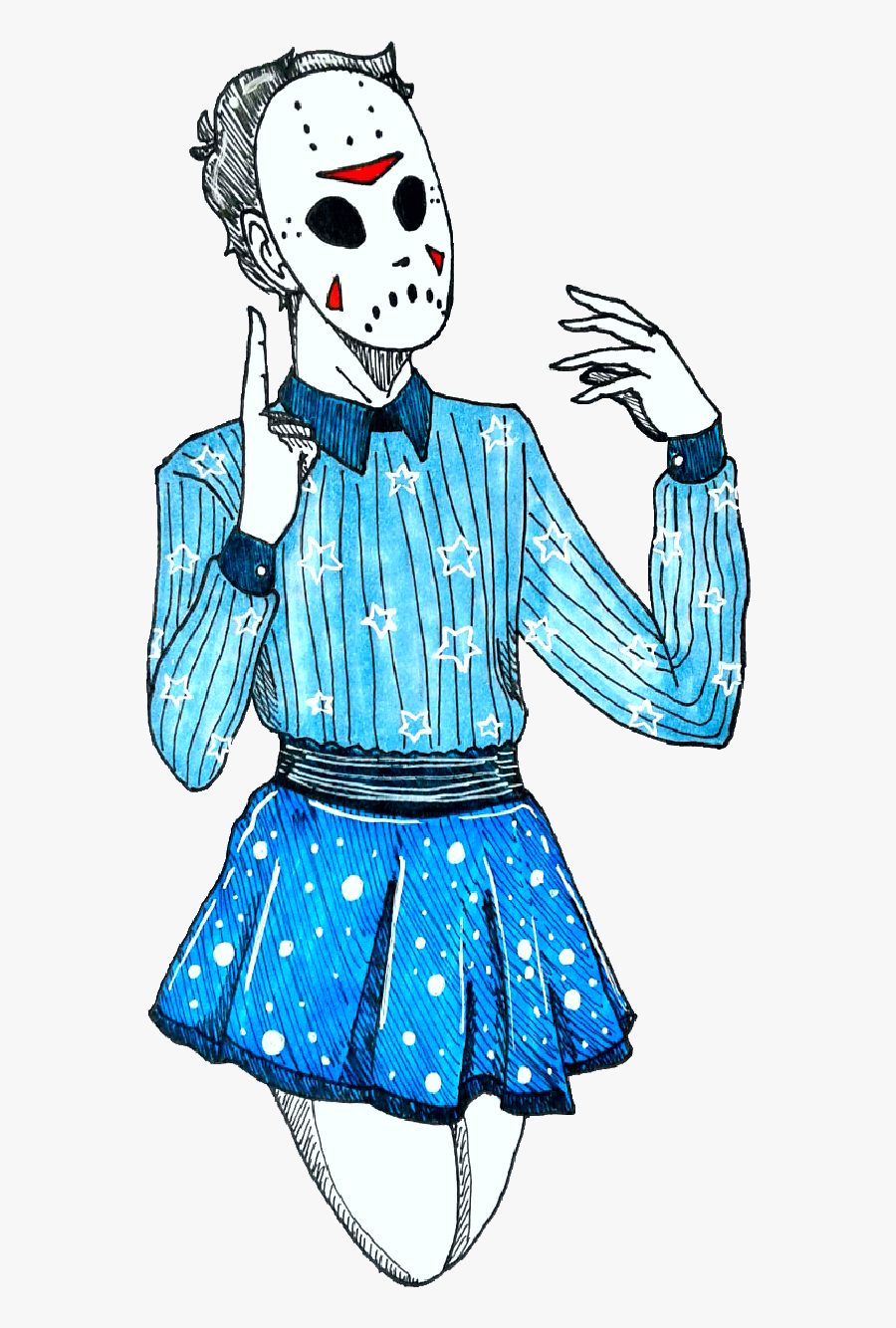 #h2odelirious #crossdressing #sticker #blue #jonathan - H20 Delirious In A Dress, Transparent Clipart