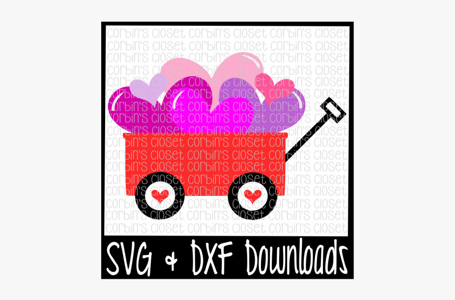Free Wagon * Red Wagon * Hearts * Valentine * Valentine"s, Transparent Clipart