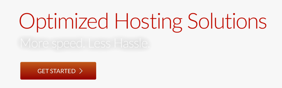 Get Started With Optimized Hosting Solutions, Transparent Clipart