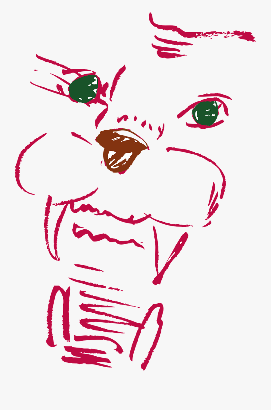 Eyes Face Mouth Free Picture - Tiger, Transparent Clipart