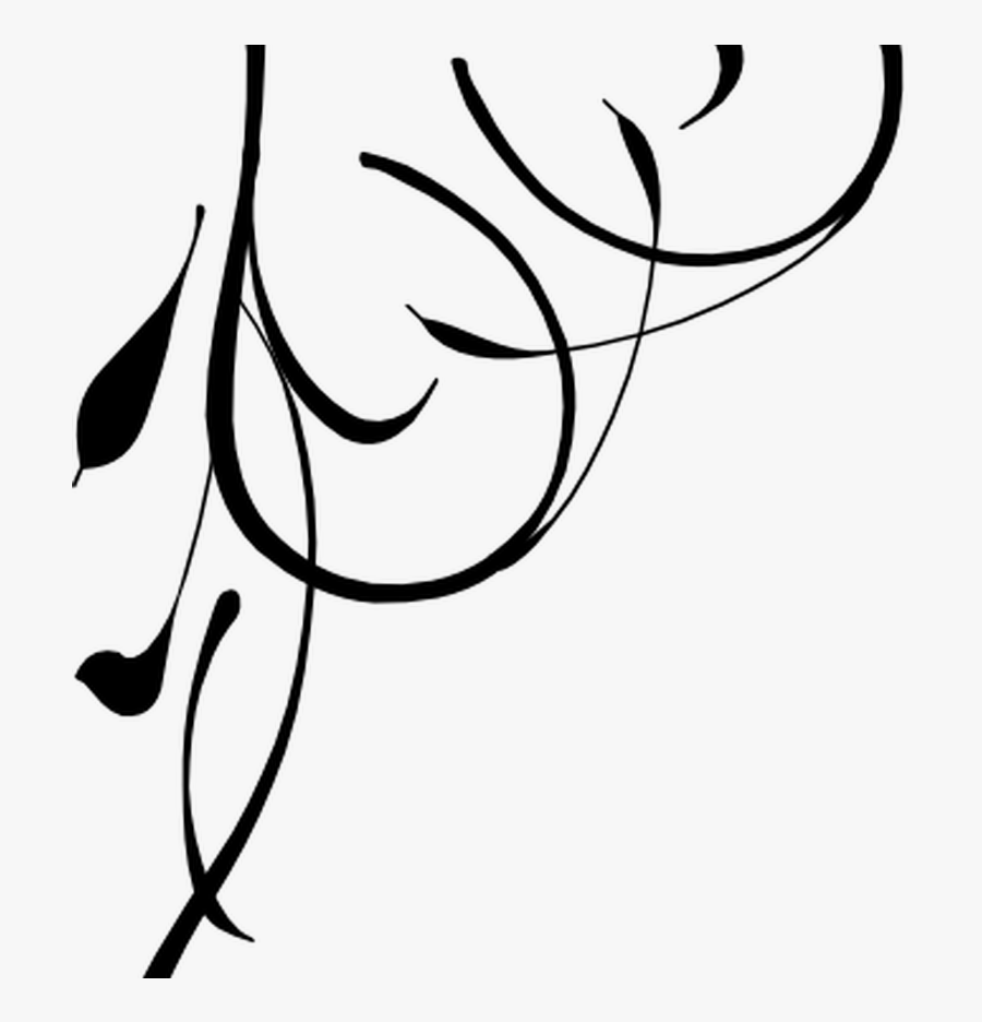 Black Swirl Heart Clip Art At Clkercom Vector Clip - Corner Designs Transparent Background, Transparent Clipart