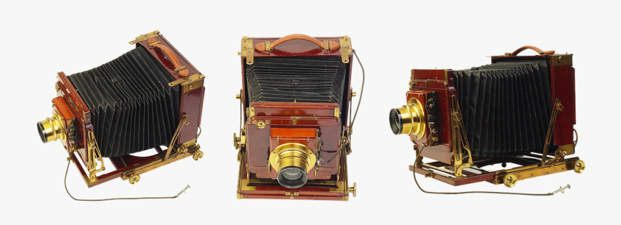 Old Camera, Camera, Photo Camera, Old - Antikvariniai Fotoaparatai, Transparent Clipart