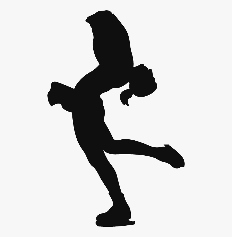 Ice Skating Figure Skating Sport Silhouette Ice Skates - Clip Art Figure Skating, Transparent Clipart