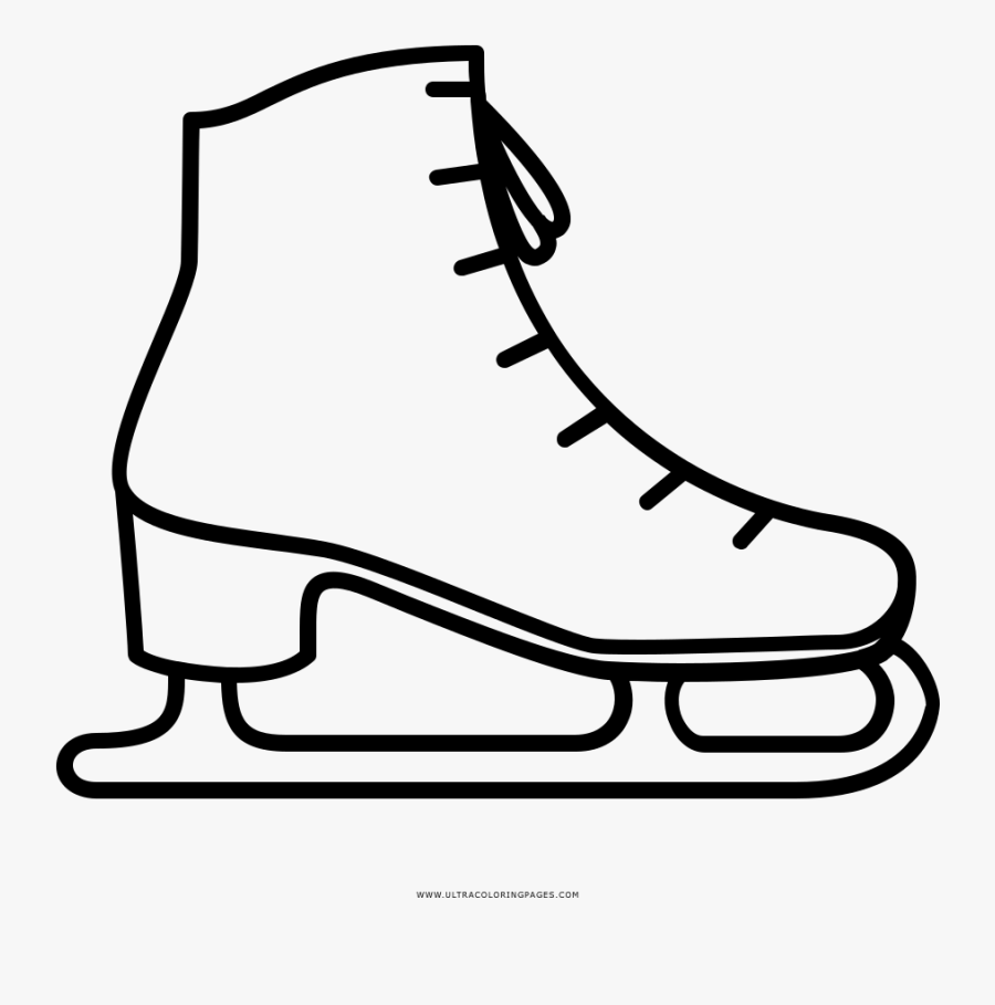Ice Skating Shoes Drawing, Transparent Clipart