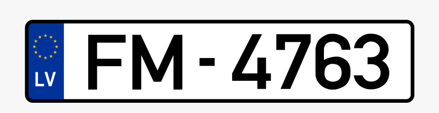 License Plate, Transparent Clipart