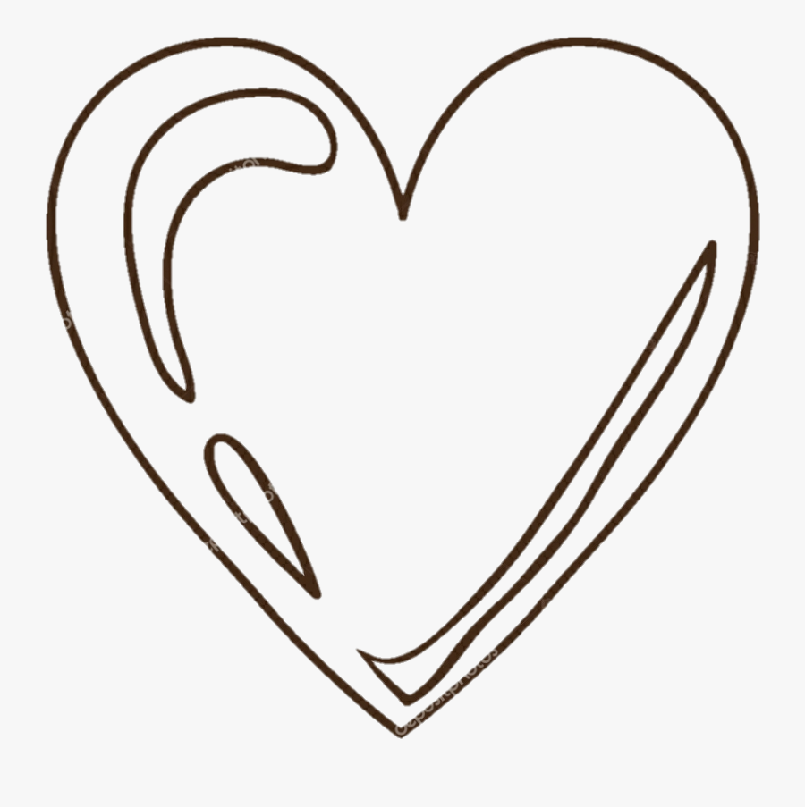#outlines #outline #hearts #heart #love - Silhouette, Transparent Clipart