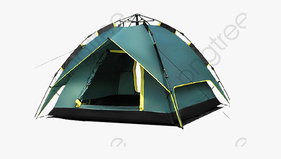 Camping Tents Green Transparent - Tent With Transparent Background, Transparent Clipart