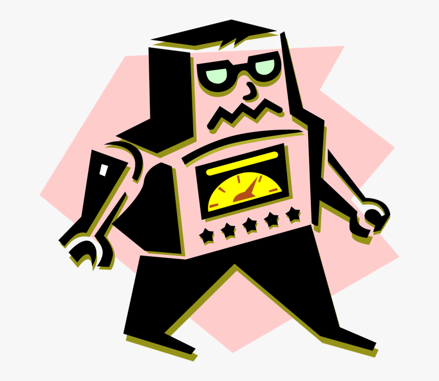 Transparent Robot Vector Png - 1950's Robot, Transparent Clipart