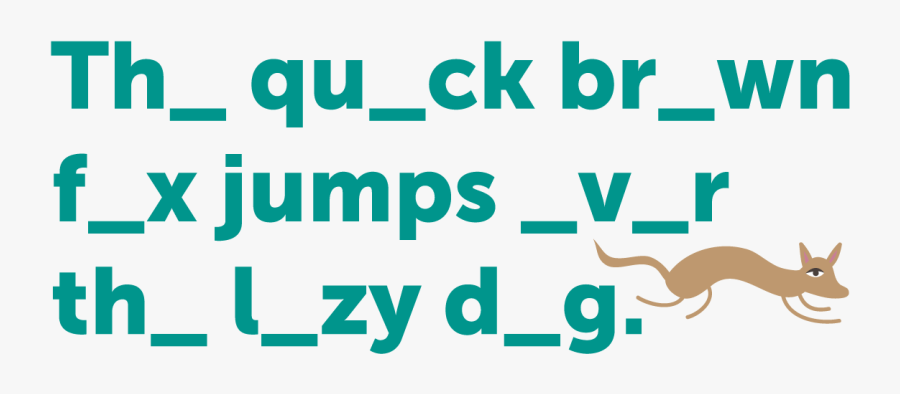 Free 1950s Fonts - Fox Font G, Transparent Clipart