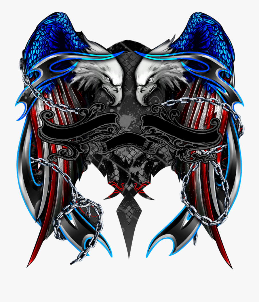 Eagle With Flag Clip Art, Transparent Clipart