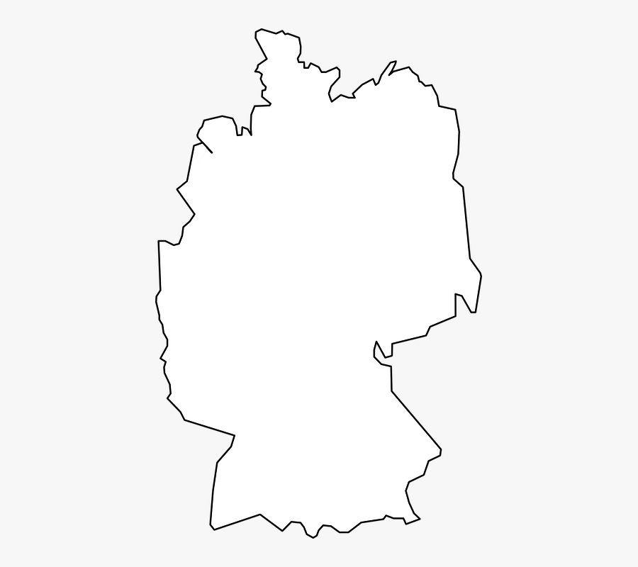 Transparent Germany Outline Png - Germany Map White Png, Transparent Clipart