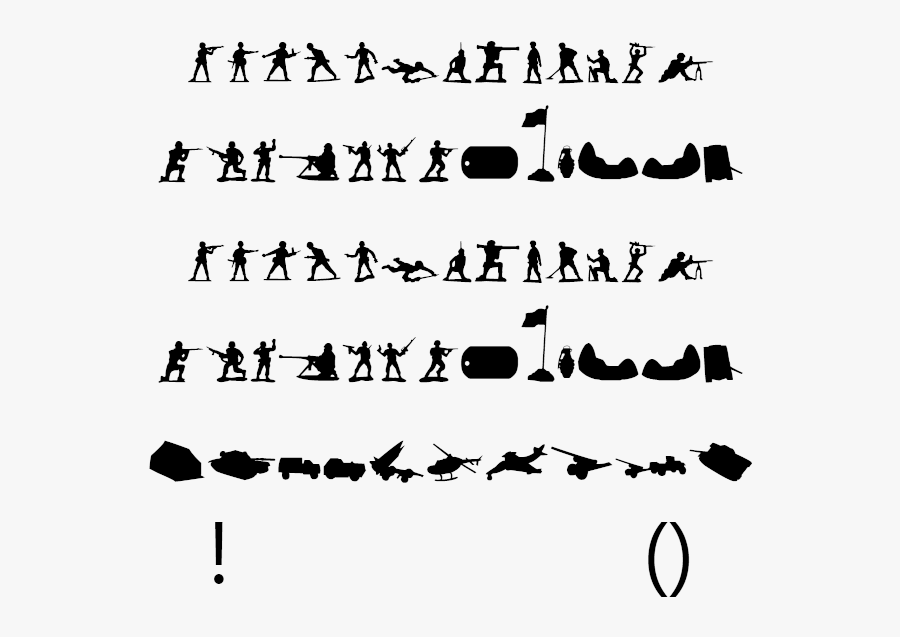 Green Army Men Example - Green Army Men, Transparent Clipart