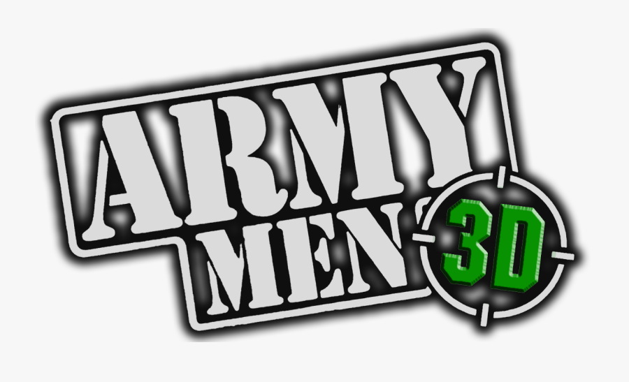 Army Men 3d Logo, Transparent Clipart