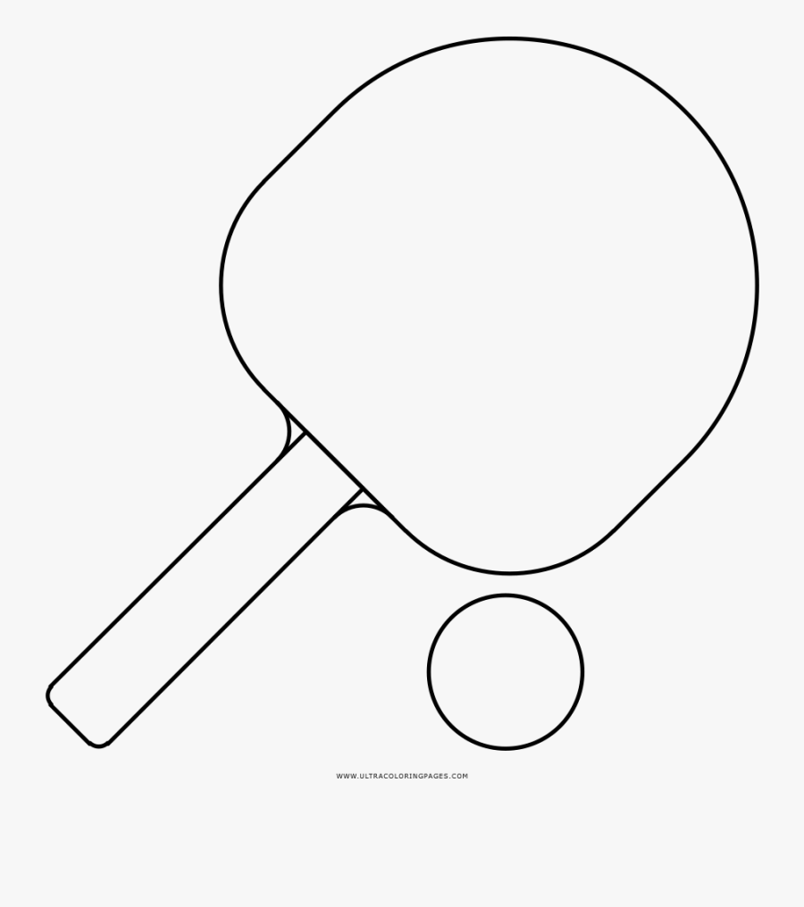 Table Tennis Coloring Page - Pharma, Transparent Clipart