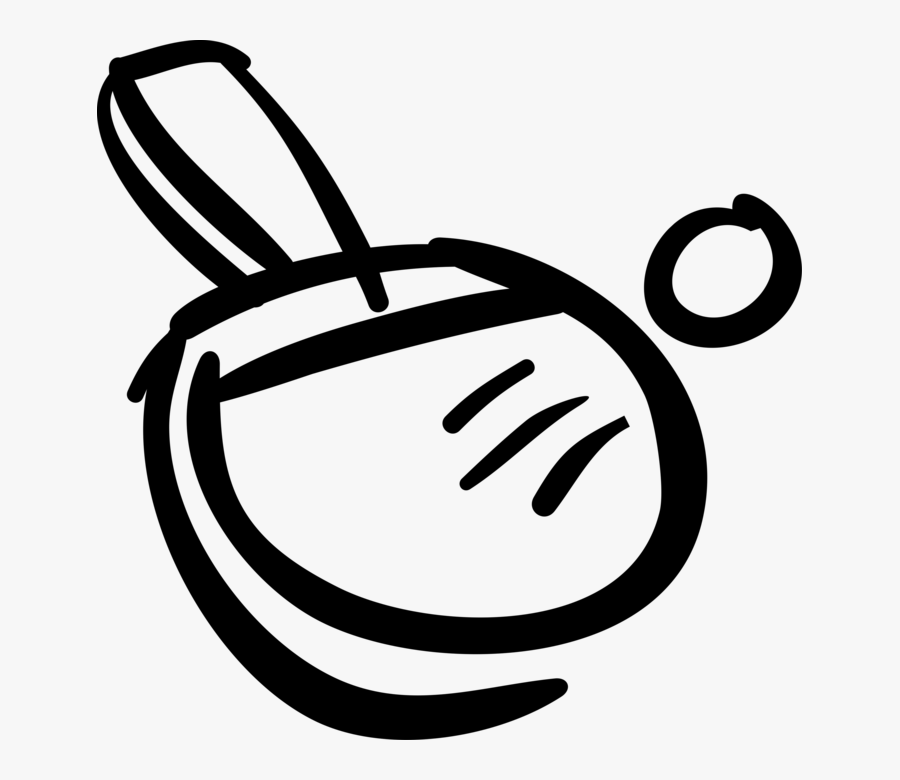 Vector Illustration Of Game Of Table Tennis Ping Pong - Table Tennis, Transparent Clipart