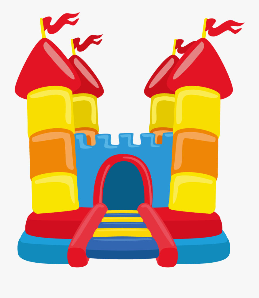 Castle Clip Child - Bouncy Castle Vector, Transparent Clipart