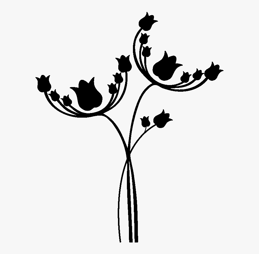 Sticker Tulipes Originales Et Design Ambiance Sticker, Transparent Clipart