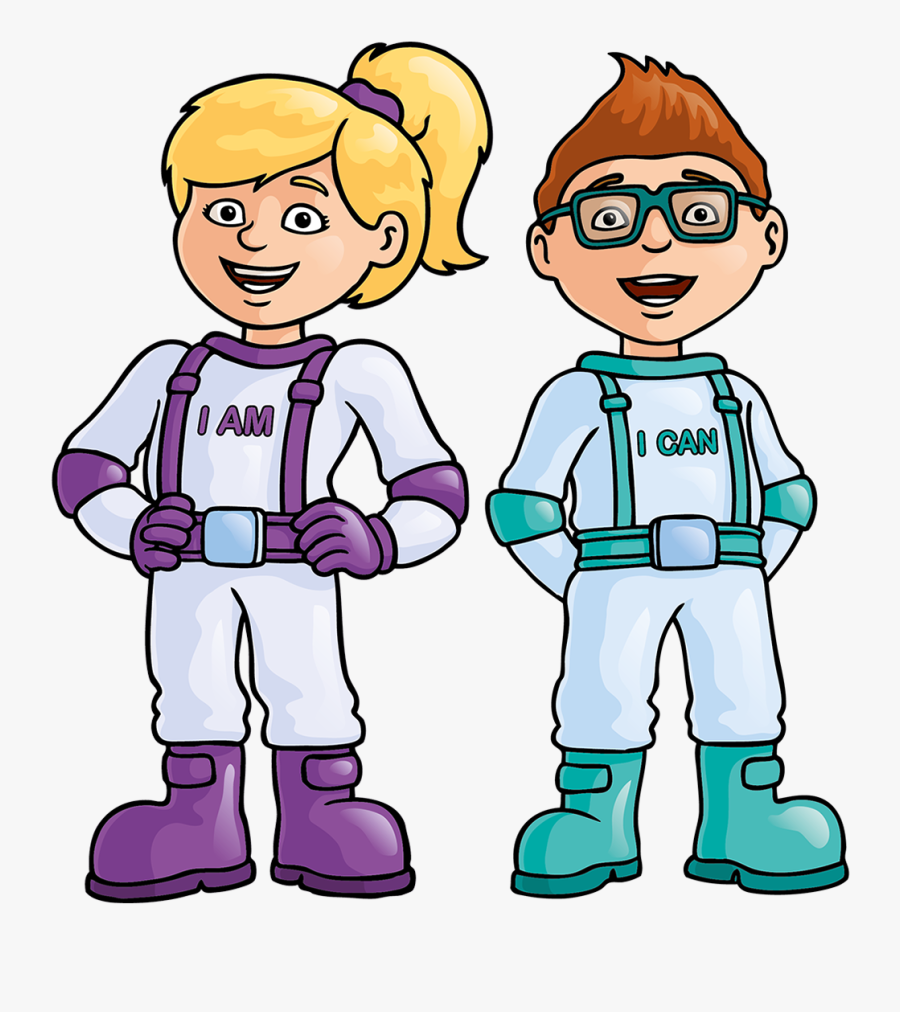 Ispace Characters Posing - Cartoon, Transparent Clipart