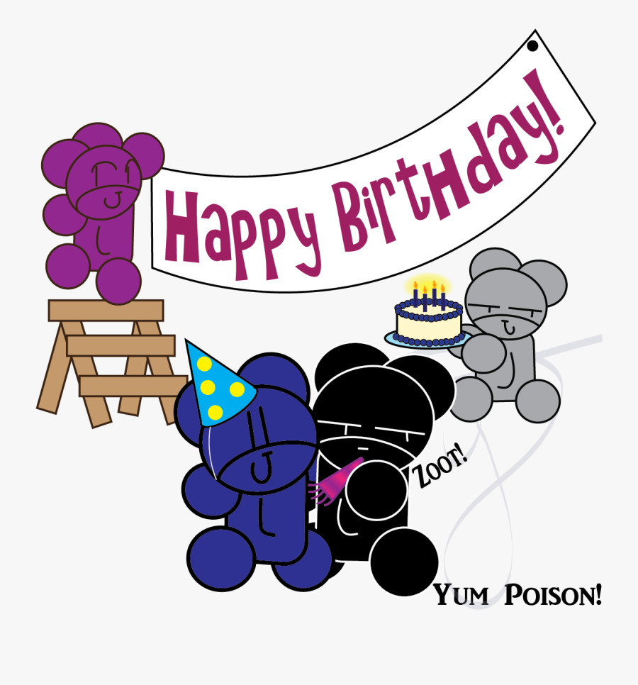 Birthday Scene - Cartoon, Transparent Clipart
