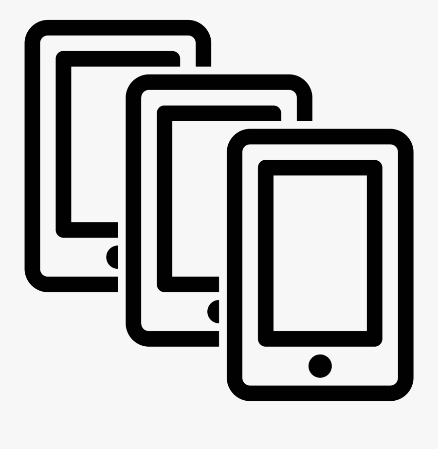 Smartphones Icon Free Download - Smartphones Icon, Transparent Clipart