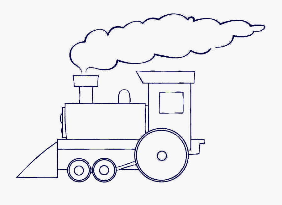 Thomas Train Rail Transport Drawing Steam Locomotive - Smoke From Train Drawing, Transparent Clipart