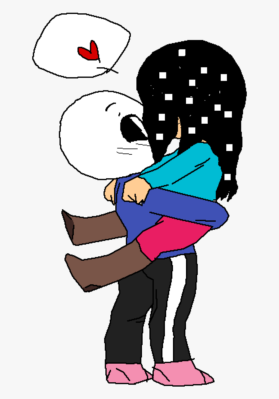 Transparent Luau Png - Sans X Frisk, Transparent Clipart
