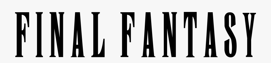 Final Fantasy Logo Text, Transparent Clipart