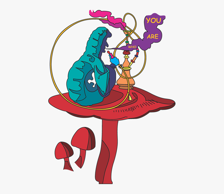 Smoking Caterpillar Alice In Wonderland, Transparent Clipart