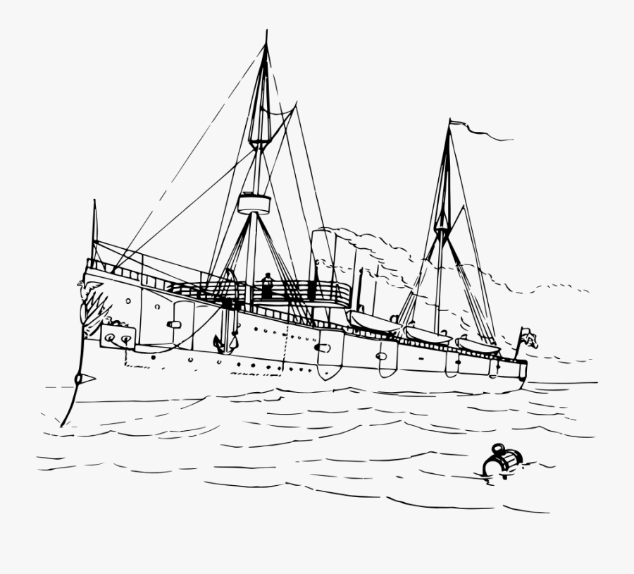 Ship Clipart Steamship - Clip Art, Transparent Clipart