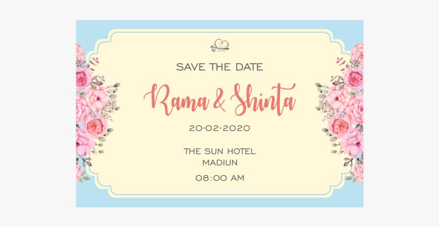 Wedding Card Templates - Floral Design, Transparent Clipart