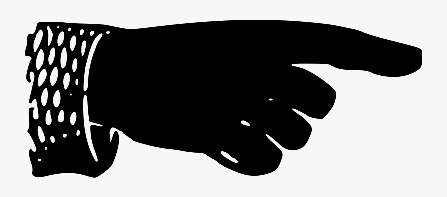 Victorian Pointing Hand Clip Arts - Victorian Pointing Finger Png, Transparent Clipart