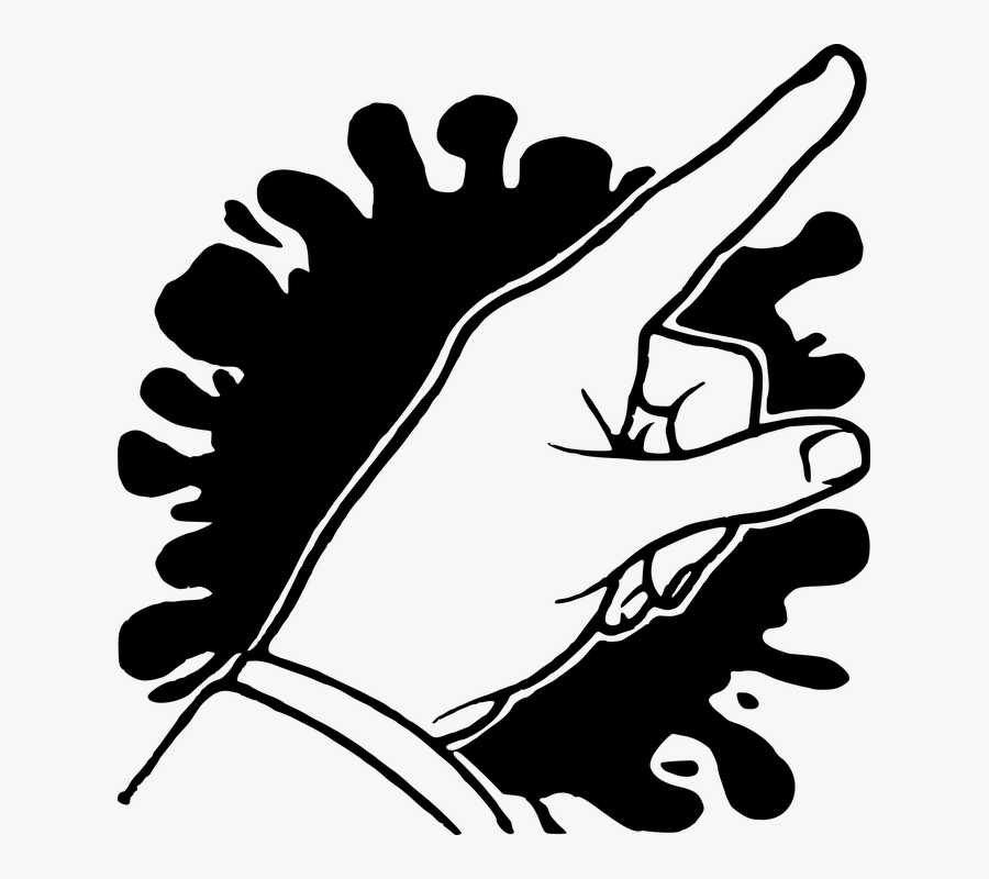 Finger Shop Of Library - Pointy Pointed Finger, Transparent Clipart