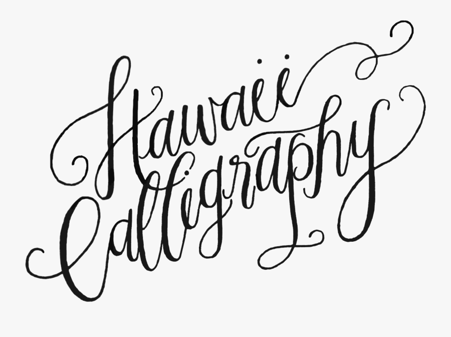 Clip Art Hawaii Wish I Could - Calligraphy, Transparent Clipart