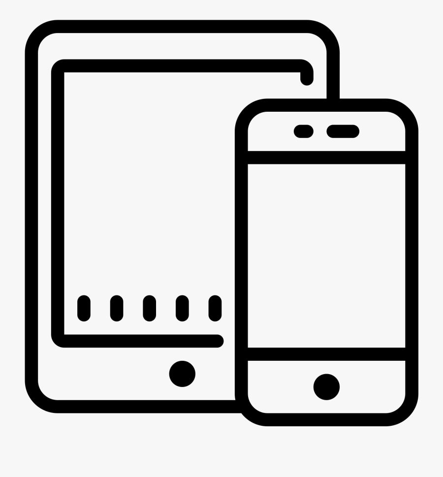 Mobile, Tablet, Mobile Shopping Icon - Mobile And Tablet Icon, Transparent Clipart
