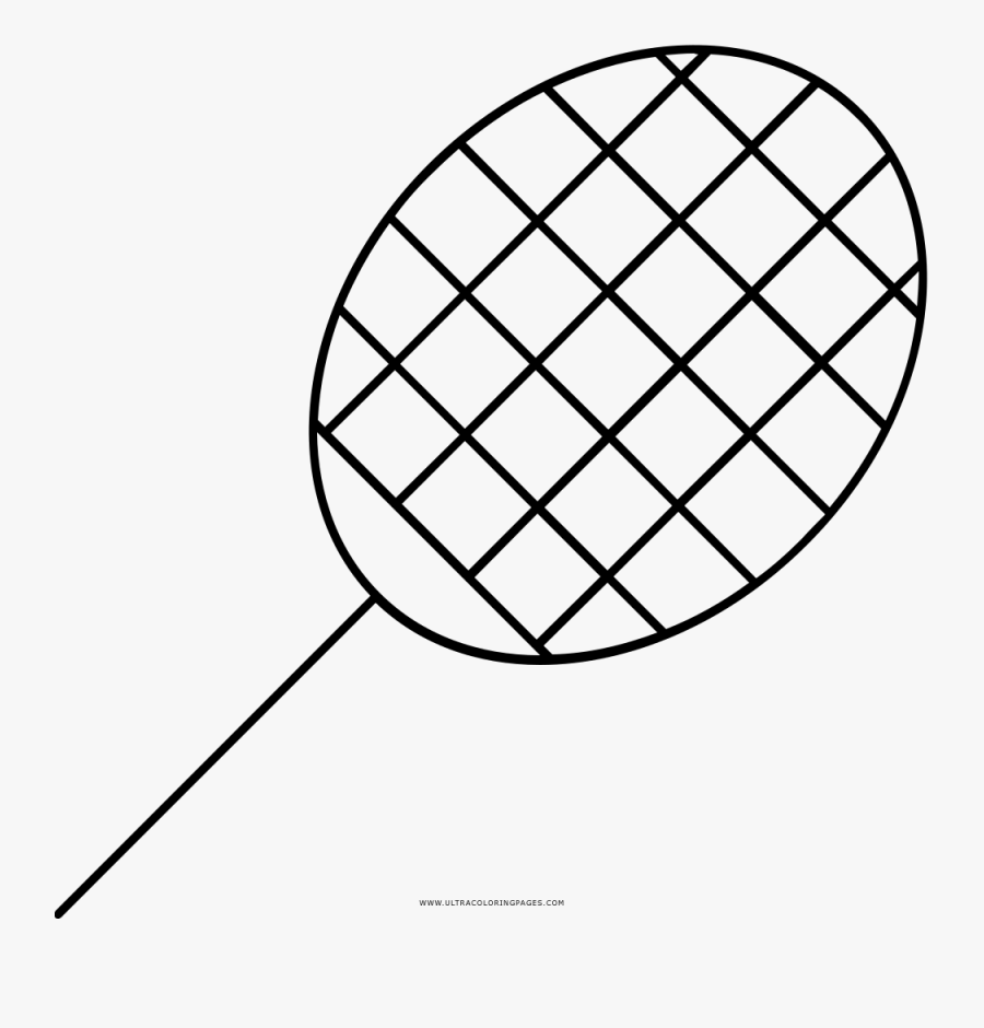 Badminton Racket Coloring Page - Pan Am Logo Png, Transparent Clipart