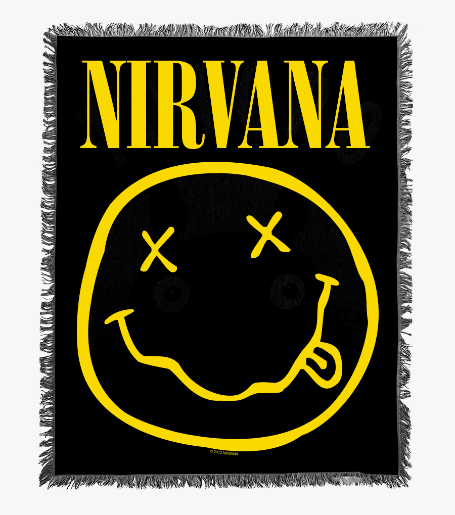 Clip Art Smiley Woven Blanket Official - Nirvana Smiley, Transparent Clipart
