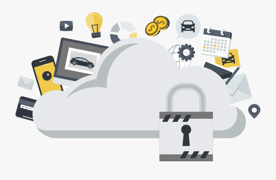 Cloud Sécurisé - Background Images For Banking Websites, Transparent Clipart