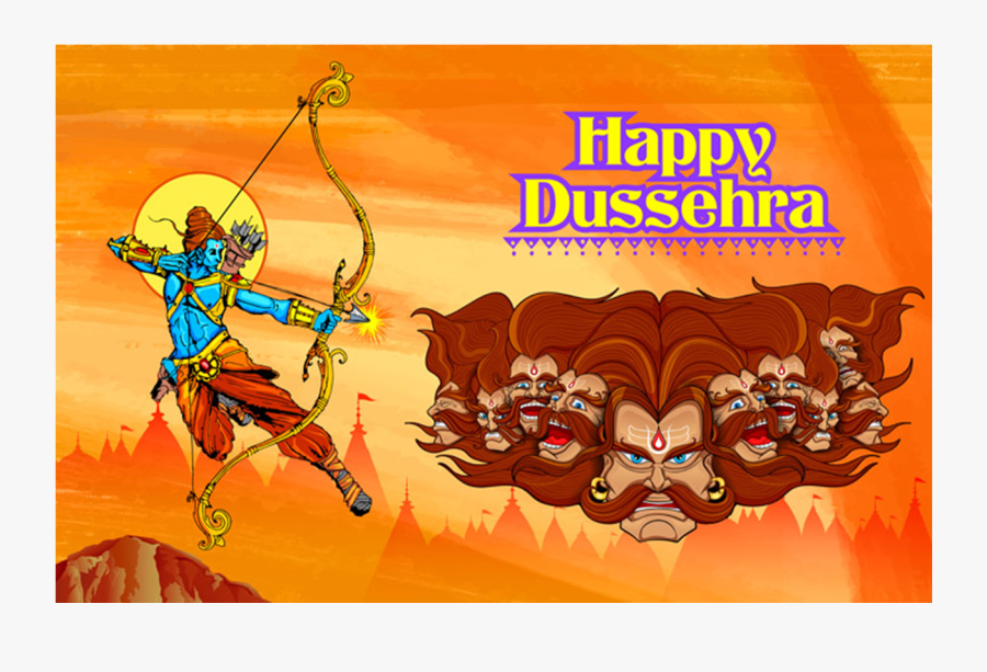 Dussehra Wishes Png Photo Background - Dussehra 2019, Transparent Clipart